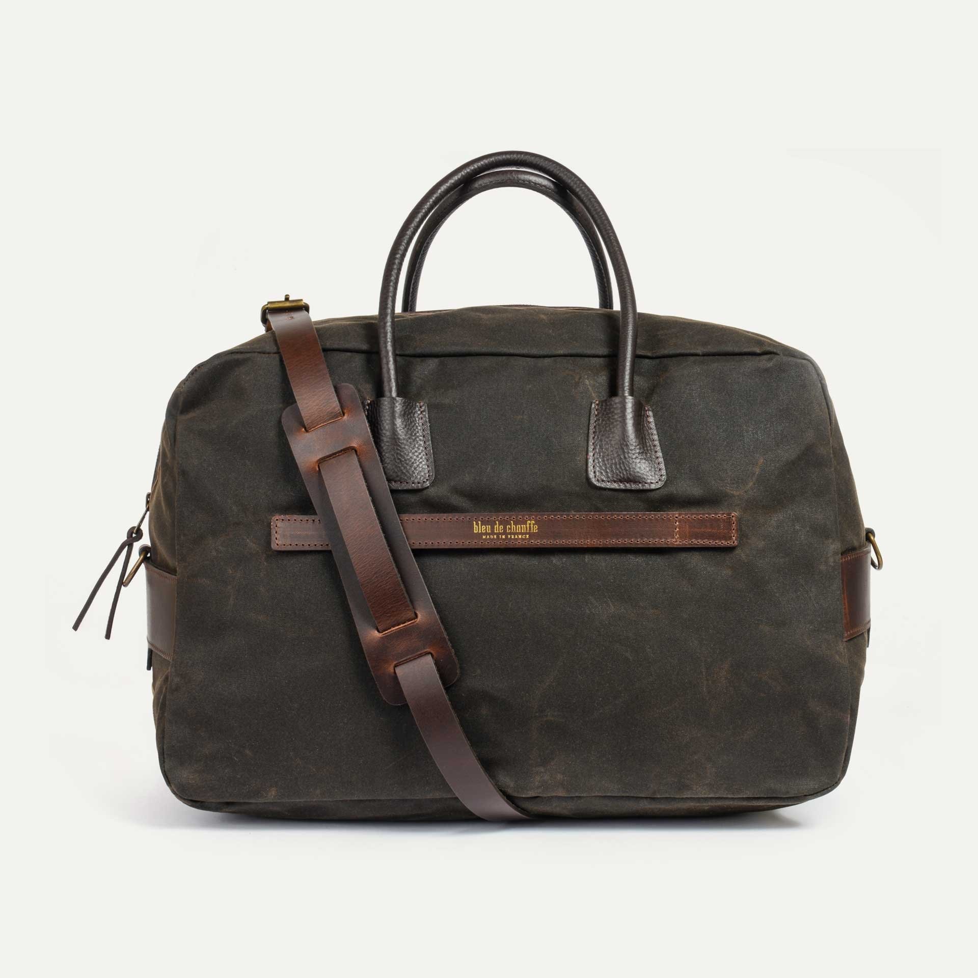 Zephir travel bag - Khaki waxed (image n°2)