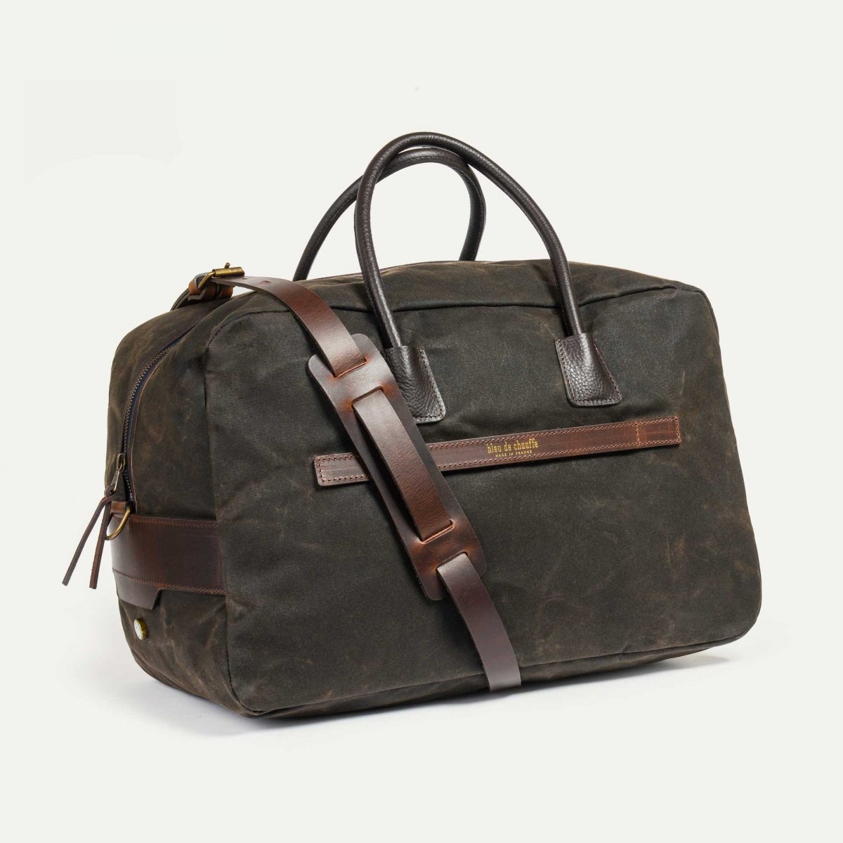 Zephir travel bag - Khaki waxed (image n°1)