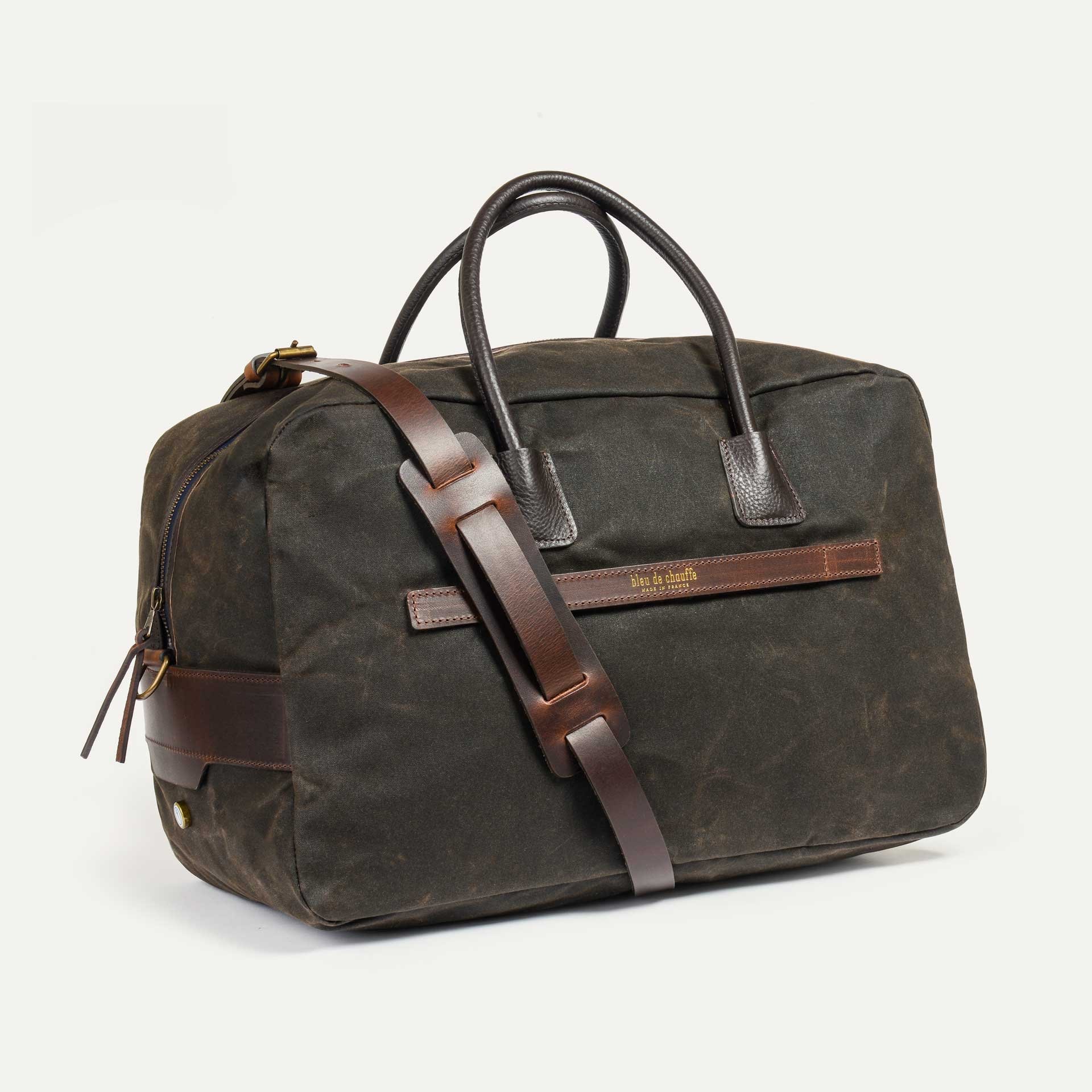Zephir travel bag - Khaki waxed (image n°2)