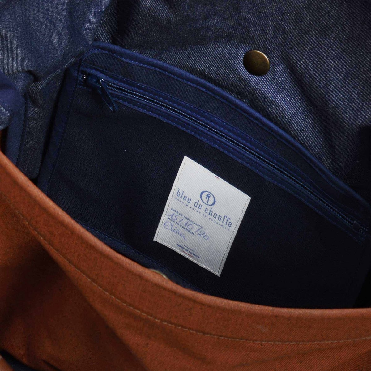 Sac à dos Woody S - Denim/Terra cotta (image n°5)