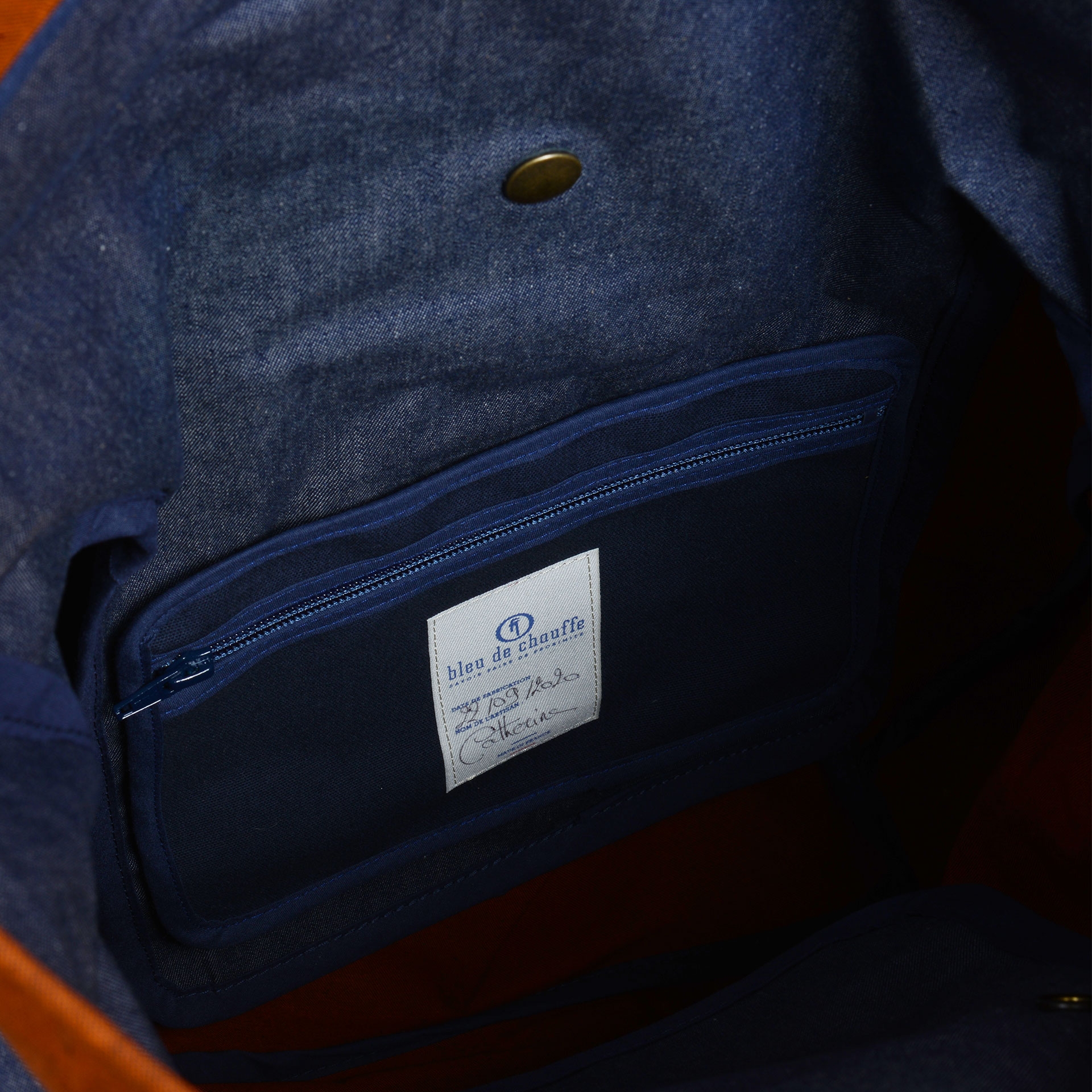 Cabine Travel bag - Denim/Terra cotta (image n°4)