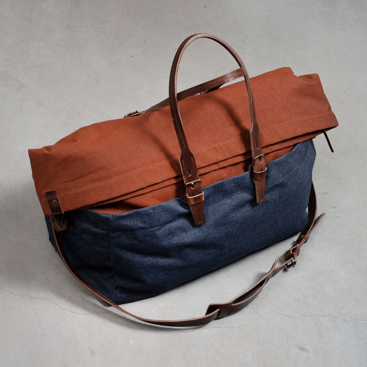 Cabine Travel bag - Denim/Terra cotta (image n°6)