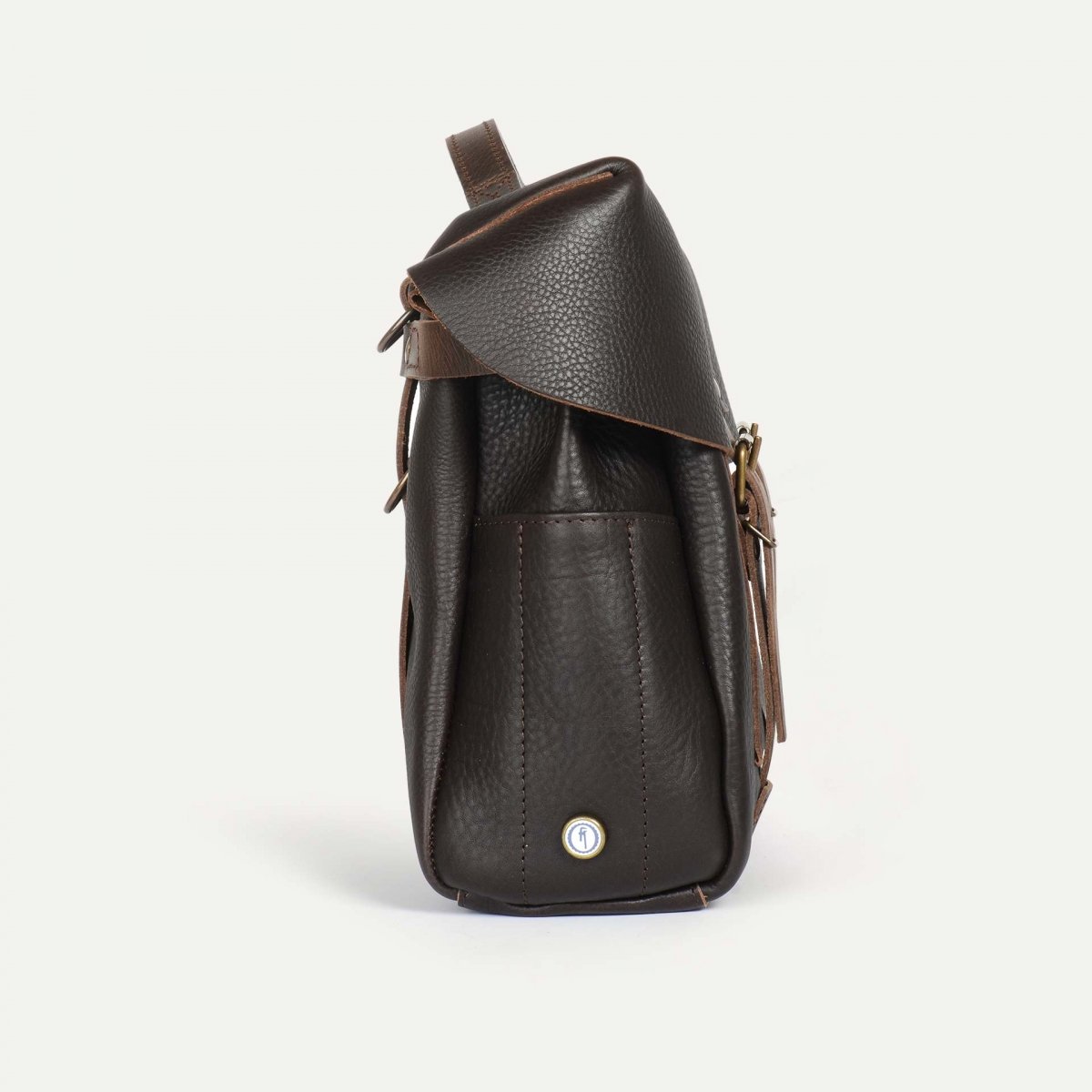 Heroes Eclair bag -  Brown leather motorcycle bag (image n°3)