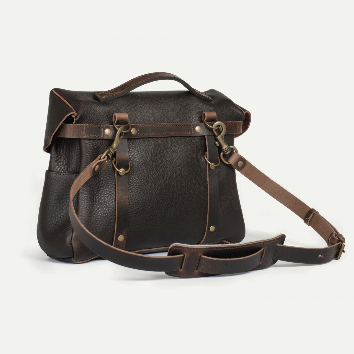 Heroes Eclair bag -  Brown leather motorcycle bag (image n°4)