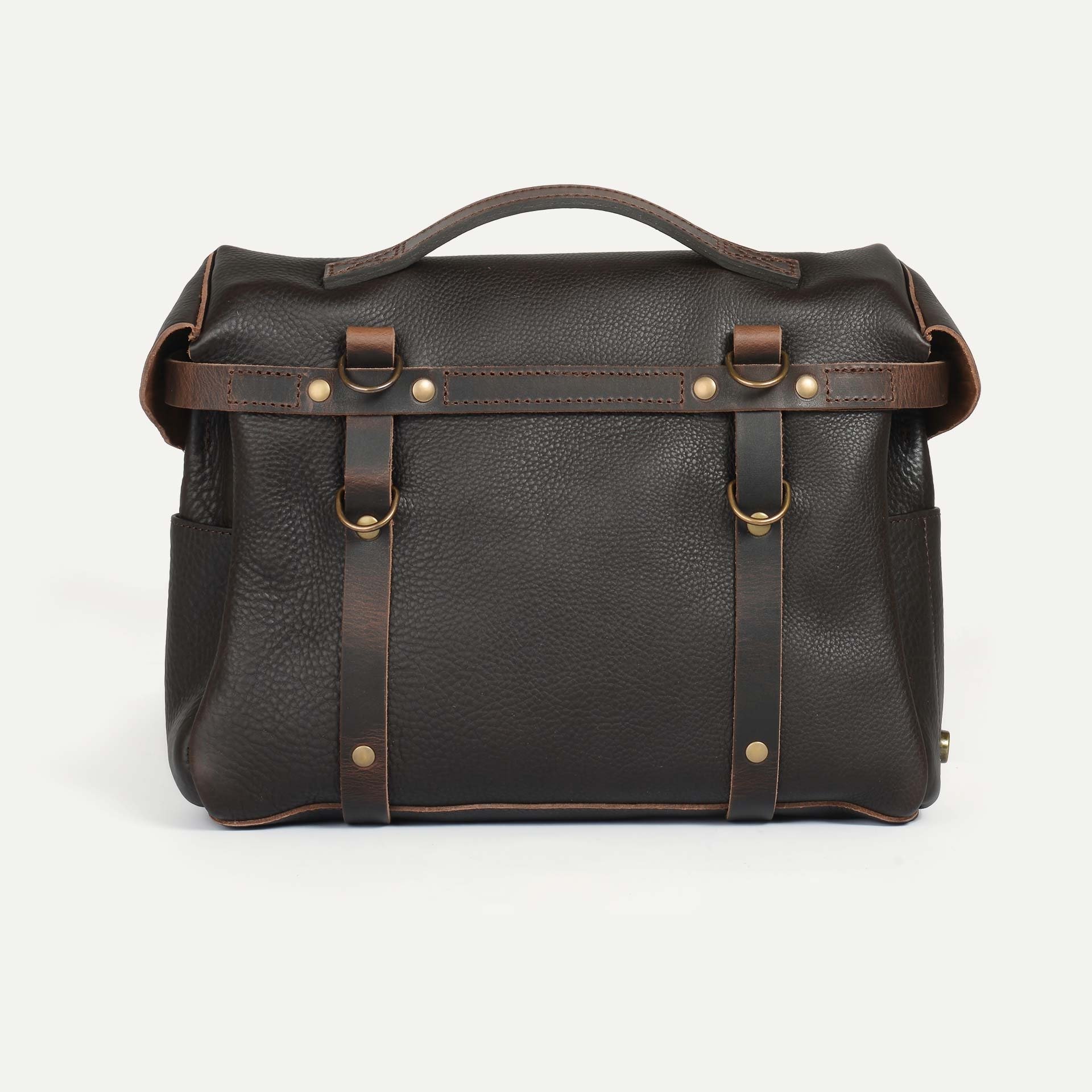Eclair Heroes - Motorradtasche aus Leder Dunkelbraun (image n°5)