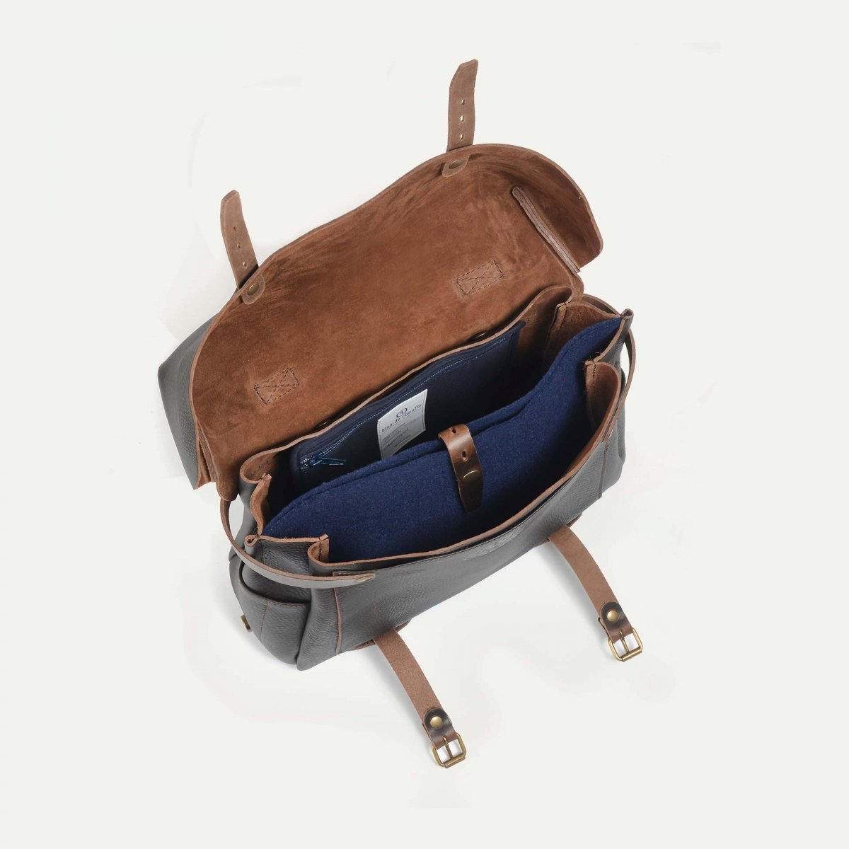 Eclair Heroes - Sac moto cuir Marron brun (image n°6)