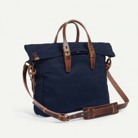 Remix business bag - Navy Blue stonewashed