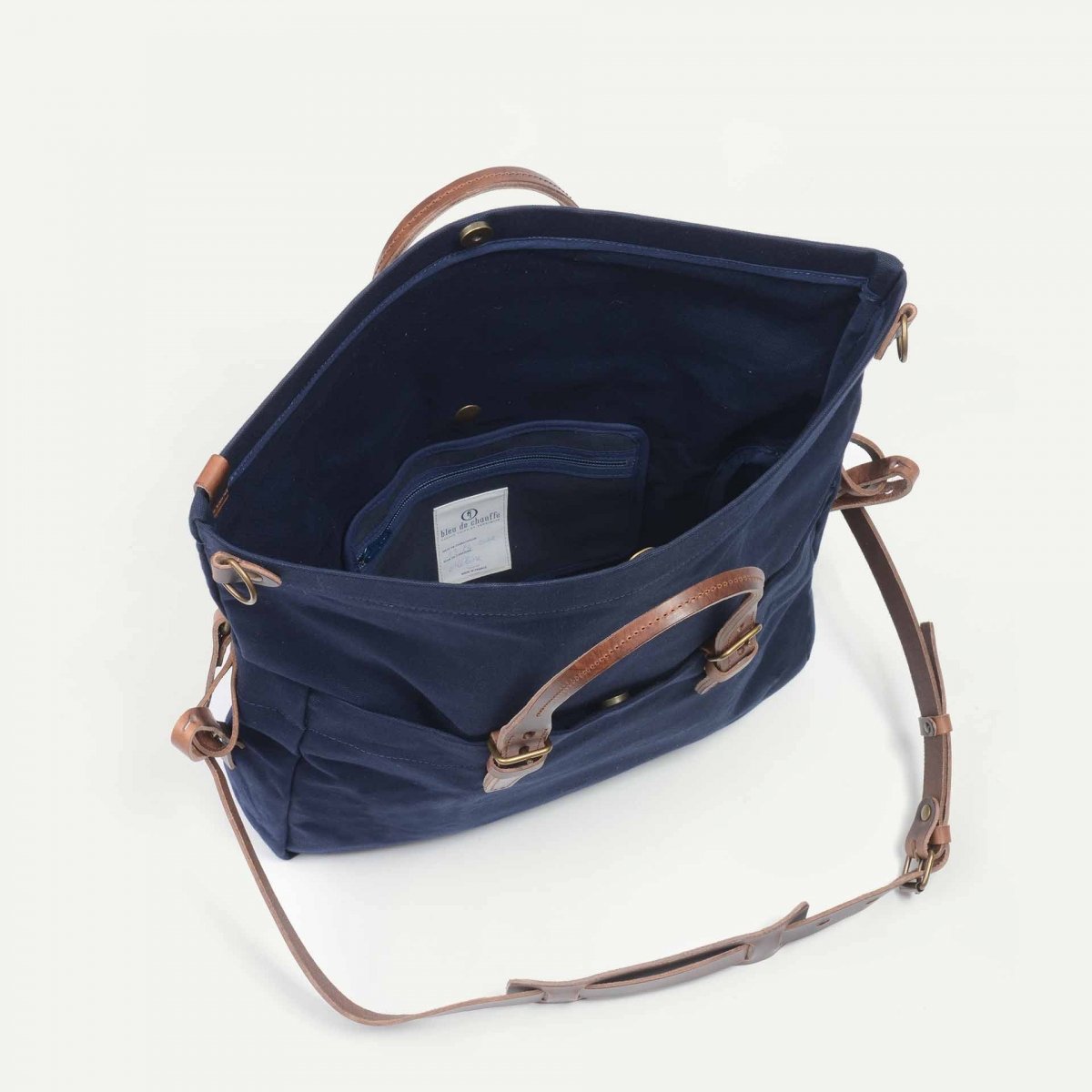 Remix business bag - Navy Blue stonewashed (image n°5)