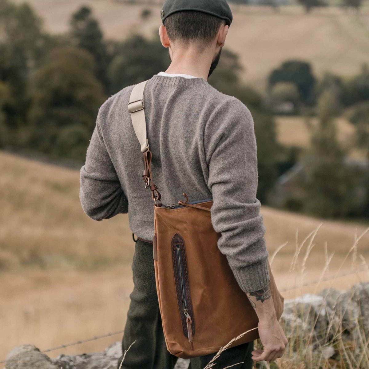 Baston2 Messenger Bag - Khaki waxed (image n°6)