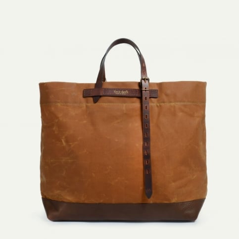 Sac Zinnia - Toile et cuir Cumin / HALLEY STEVENSON