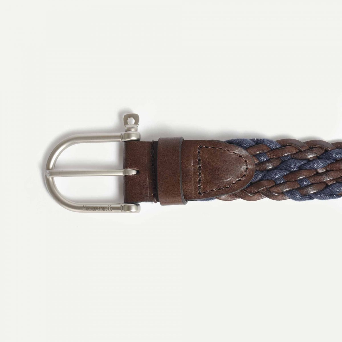 Ceinture Manille Tressée - Bleu/Palissandre (image n°3)