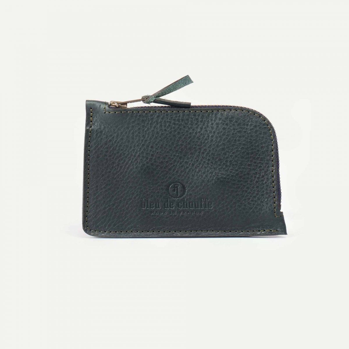 Pognon zippered purse  / L - Peacock Blue (image n°1)