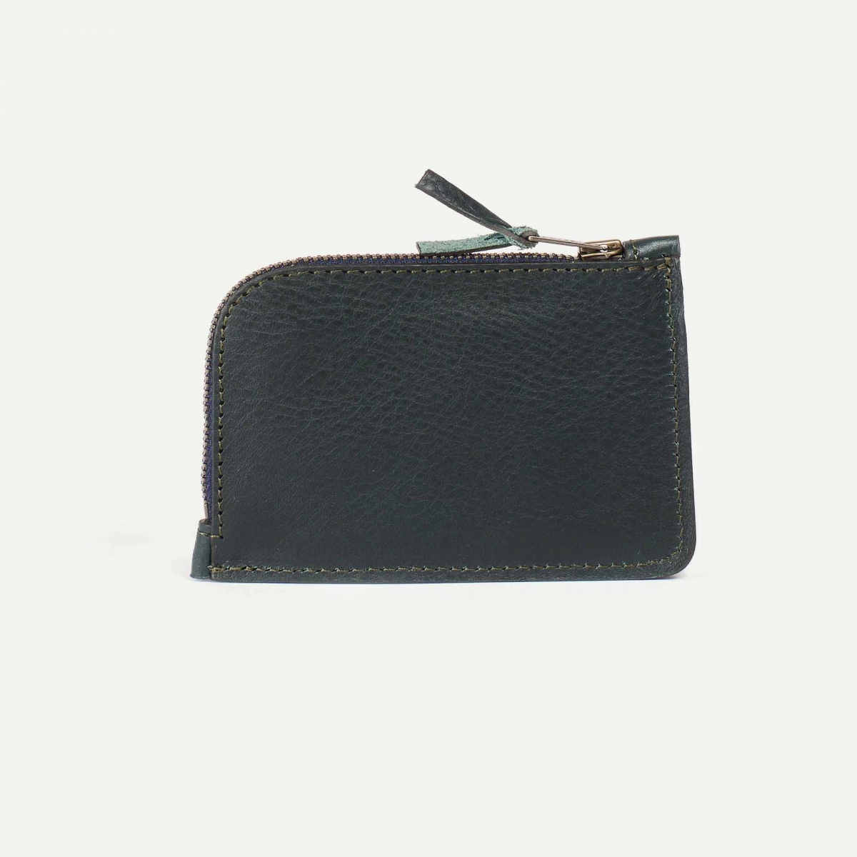 Pognon zippered purse  / L - Peacock Blue (image n°2)