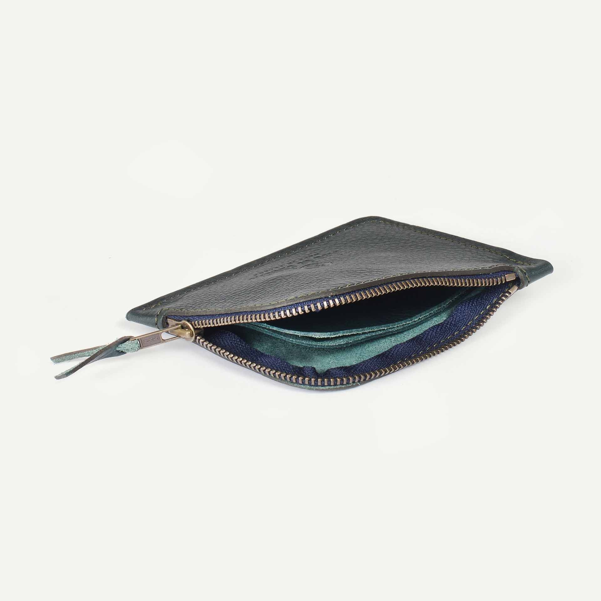 Pognon zippered purse  / L - Peacock Blue (image n°3)