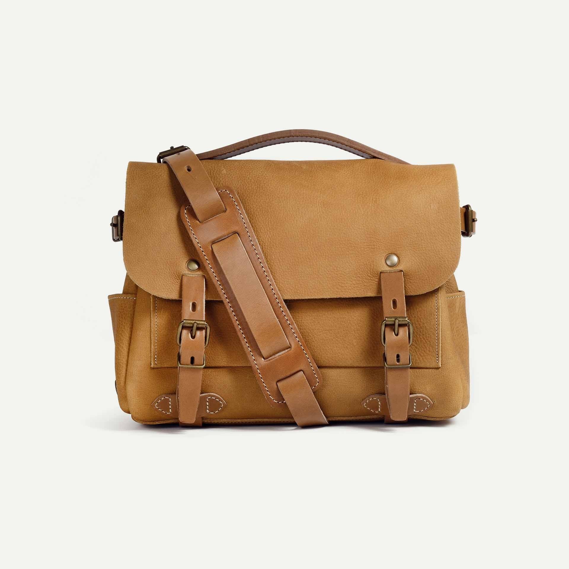 Postman bag Éclair S - Honey / Waxed Leather (image n°1)