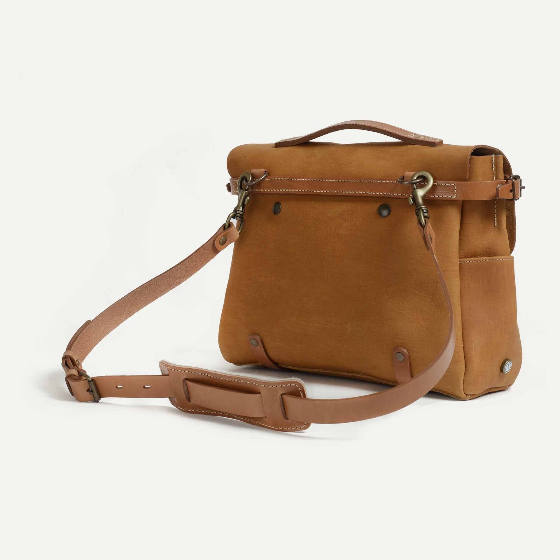 Sac Postier Eclair M - Miel distressed (image n°3)