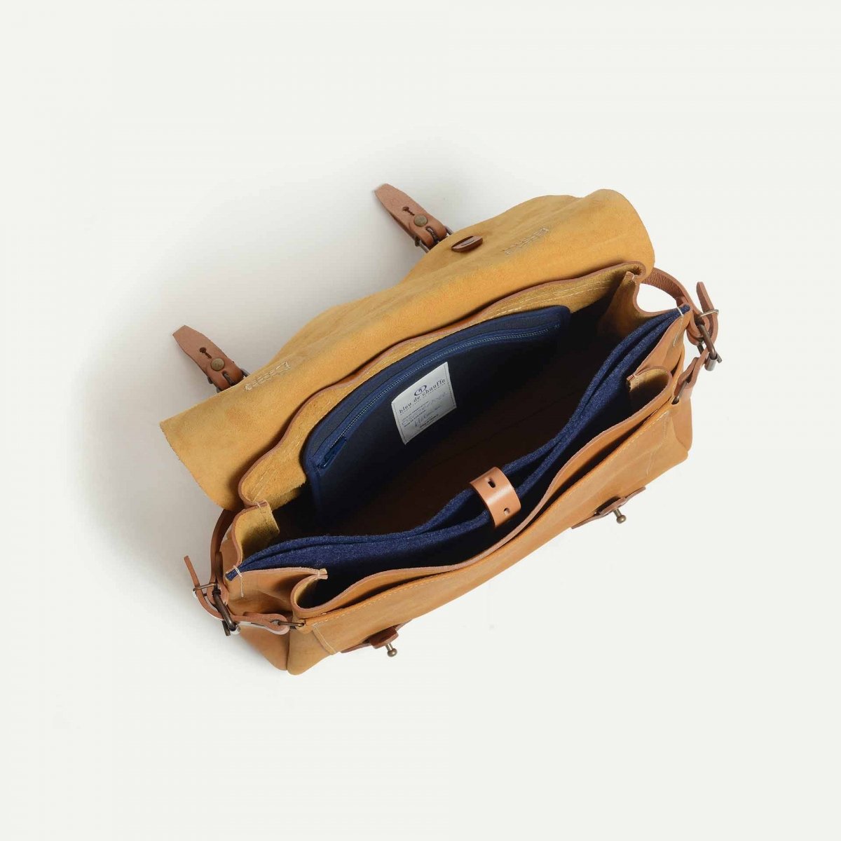 Sac Postier Eclair M - Miel distressed (image n°4)
