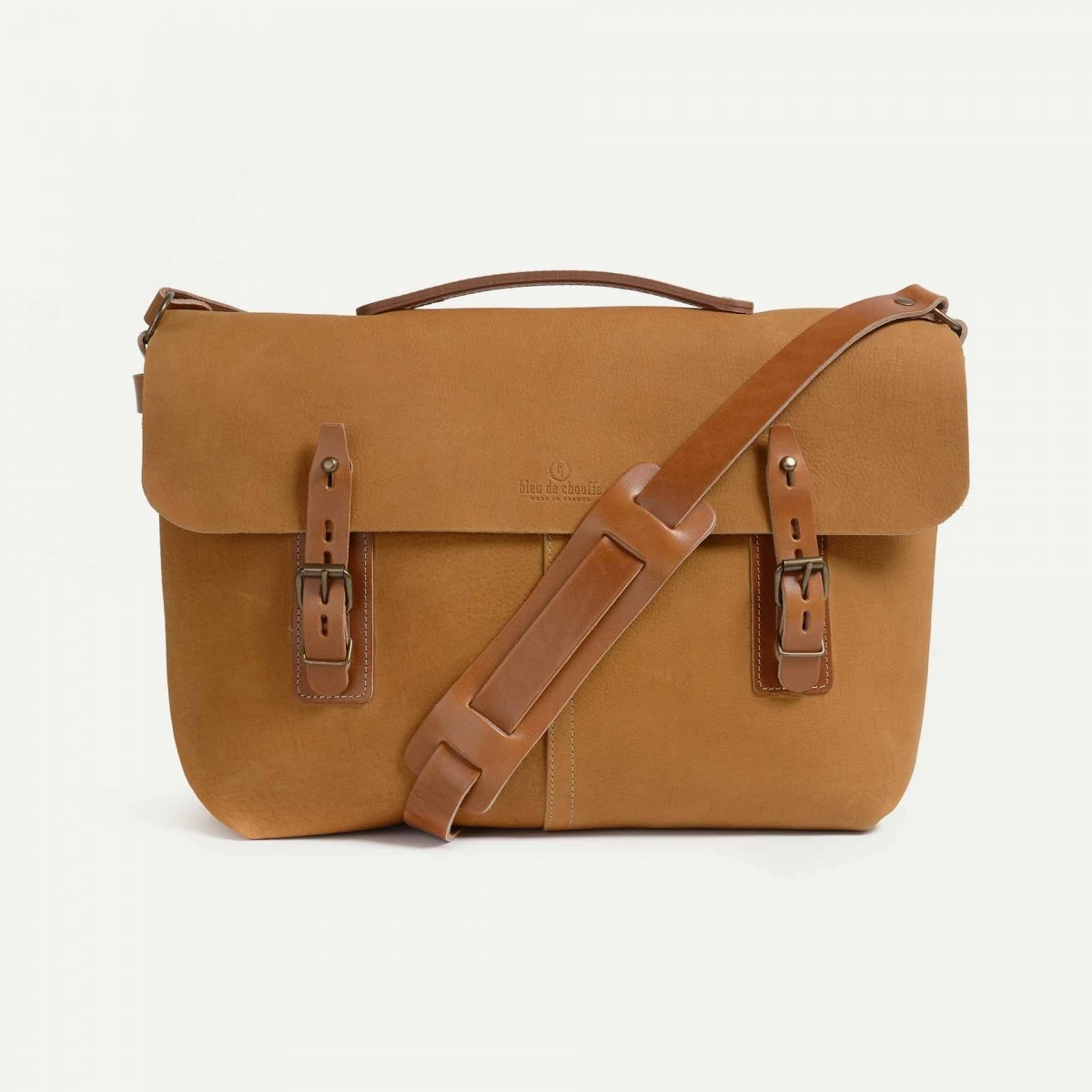 Sac besace Lucien - Miel distressed (image n°1)