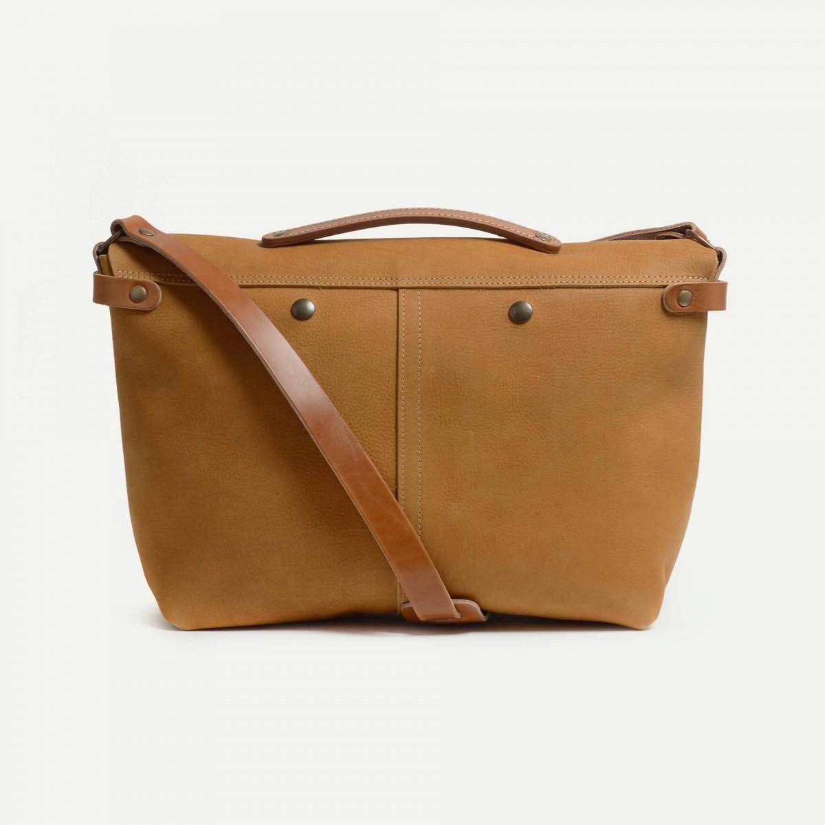 Sac besace Lucien - Miel / Cuir Waxé (image n°3)