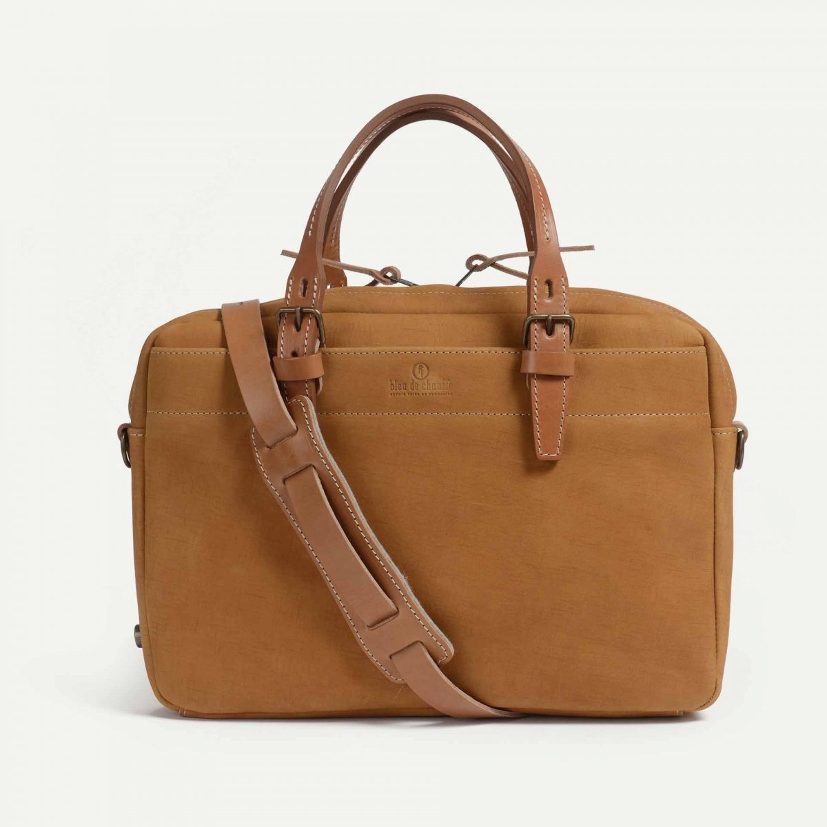 Sac business Folder - Miel / Cuir Waxé (image n°1)