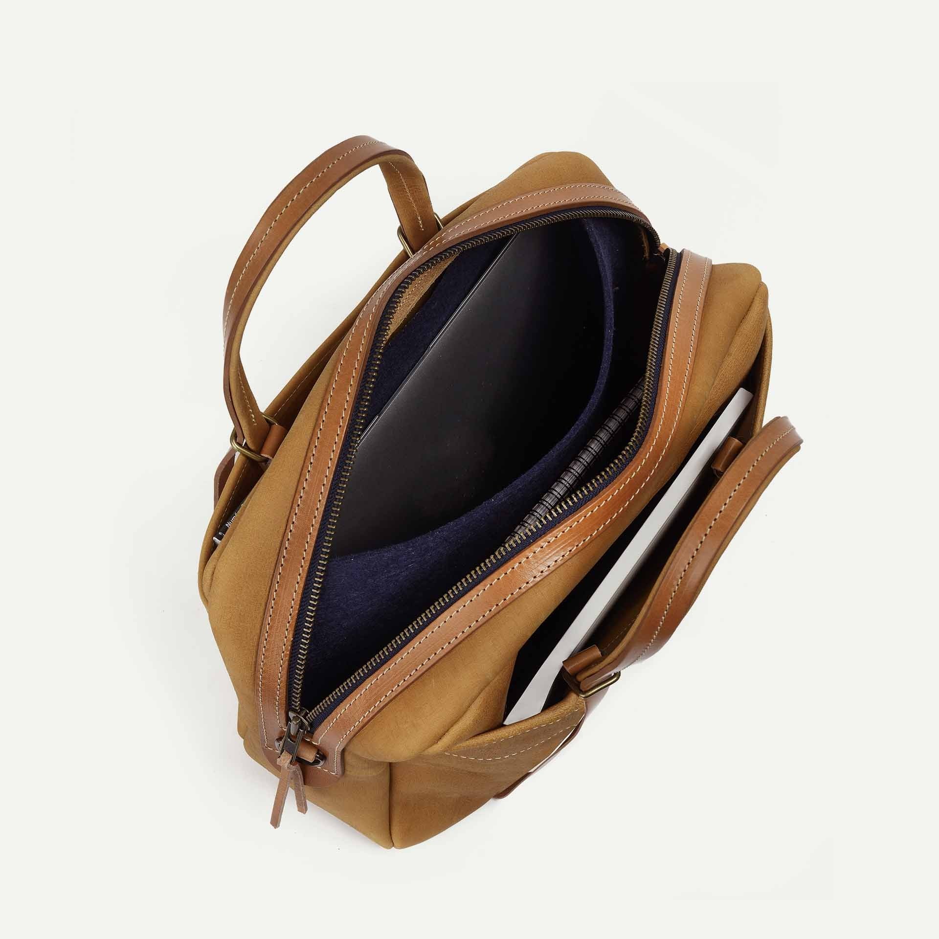 Report Business bag - Honey / Waxed Leather (image n°4)