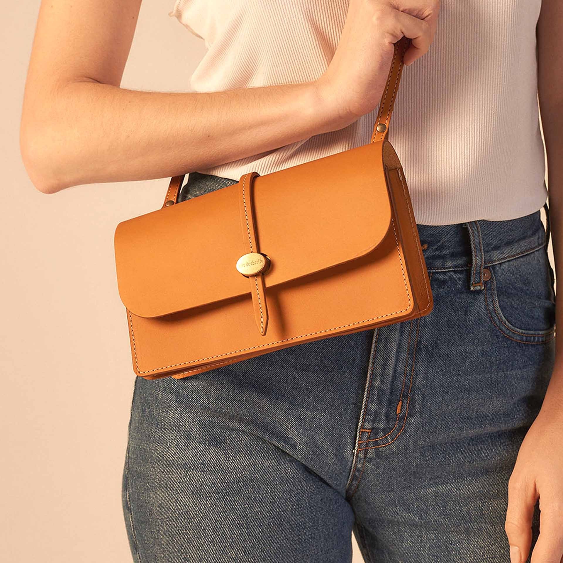 Joan Clutch bag - Honey (image n°5)