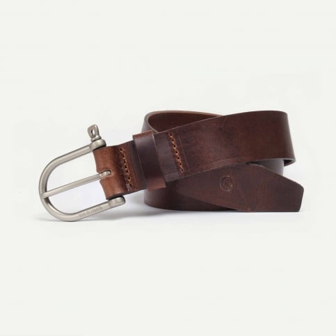 Manille Belt - Pain brûlé / Silver