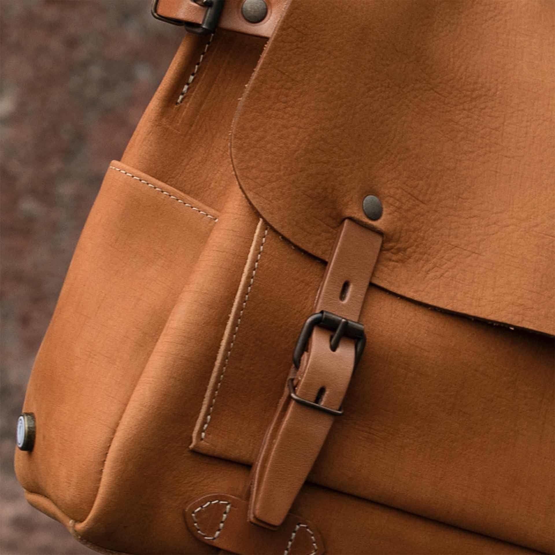 Sac Postier Eclair S - Miel / Waxé (image n°6)