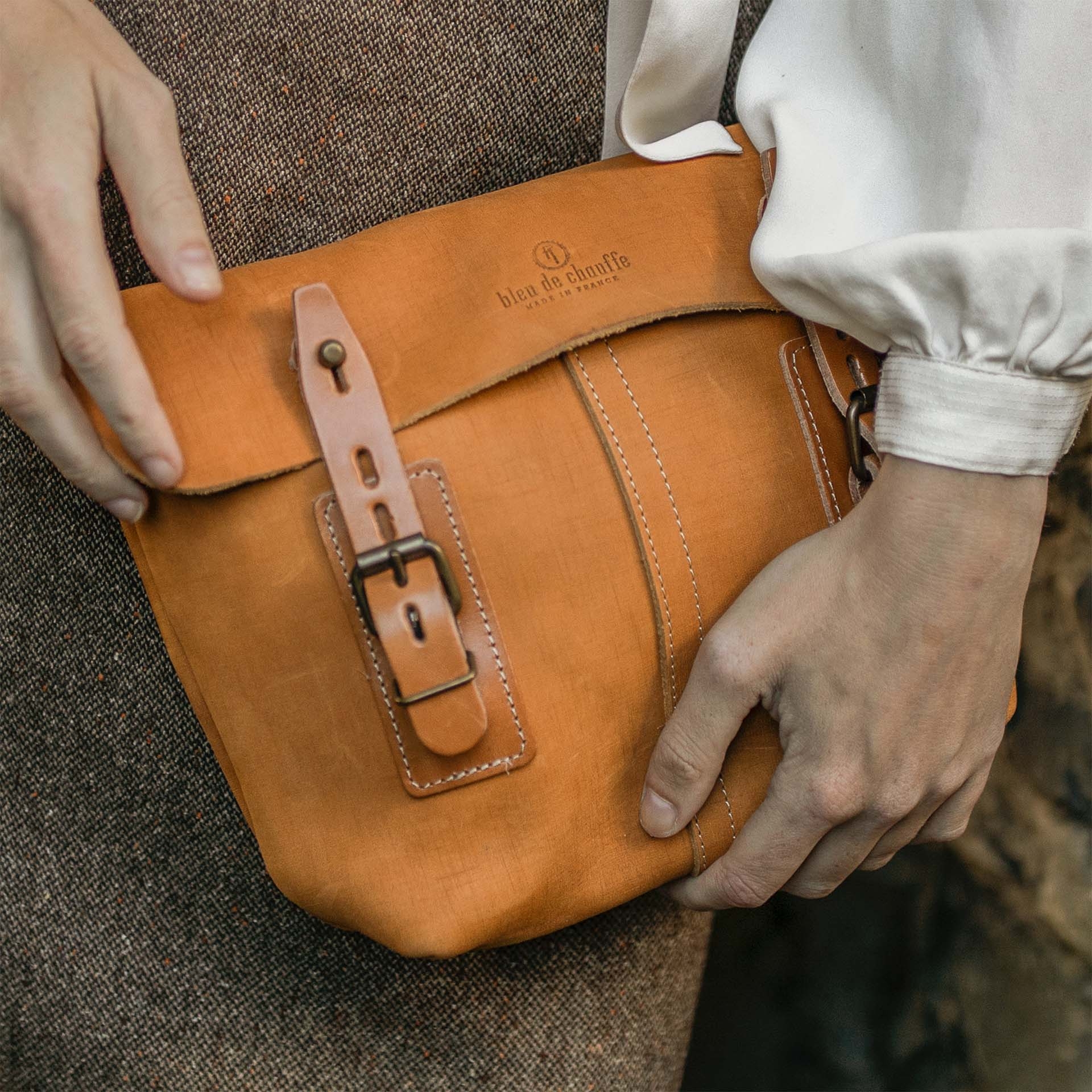 Louis Satchel bag - Honey / Waxed Leather (image n°5)