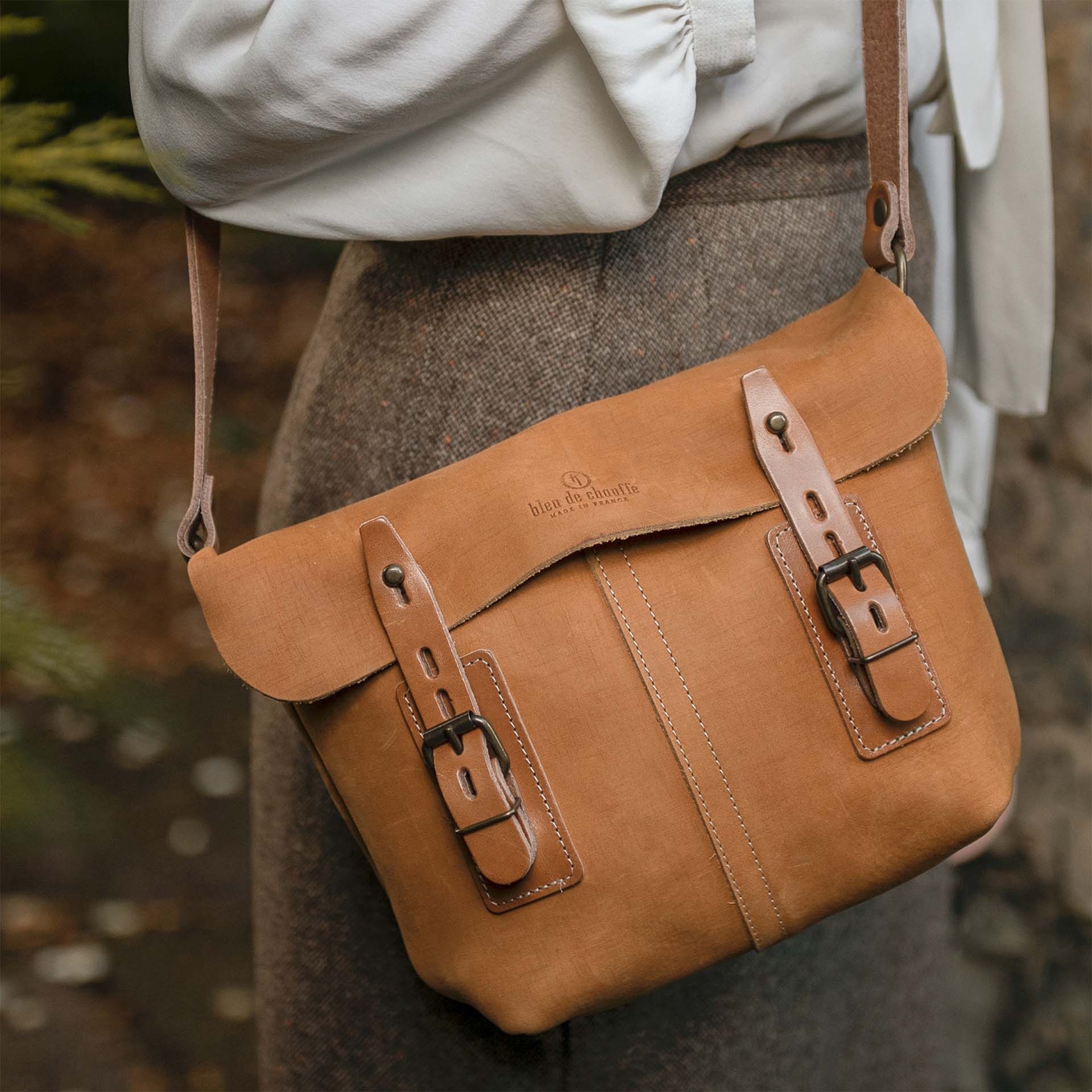 Sac besace Louis - Miel distressed (image n°6)