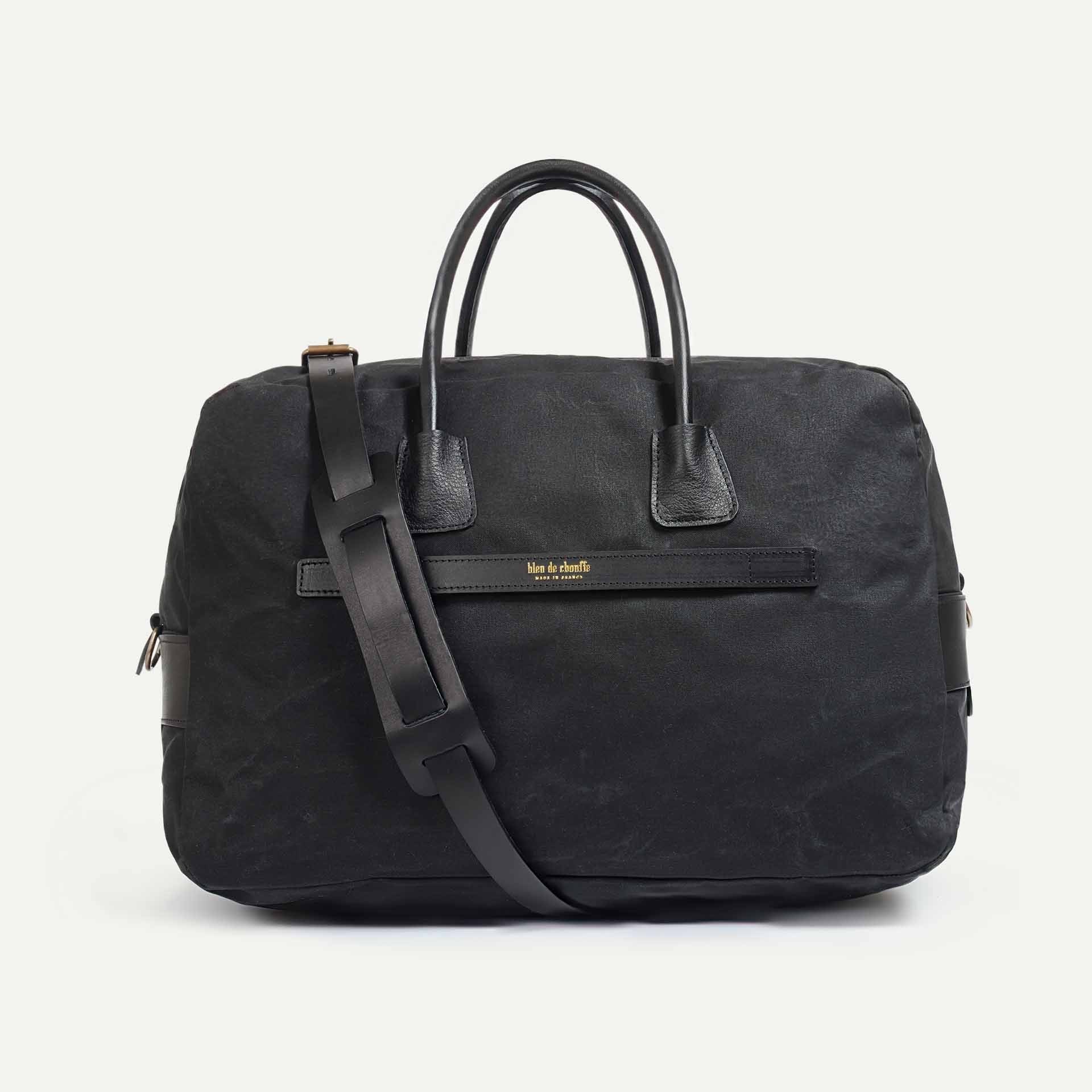 Sac de voyage Zephir - Noir waxé (image n°1)
