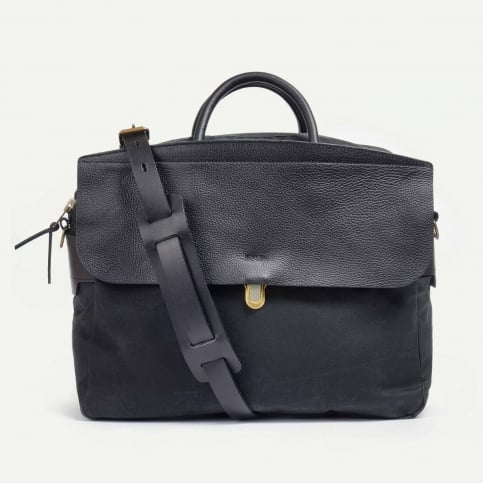 Sac business Zeppo - Noir Waxé