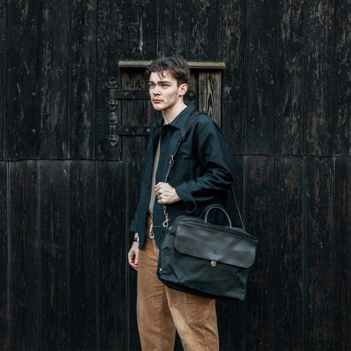 Zeppo Business bag - Black Waxed (image n°7)