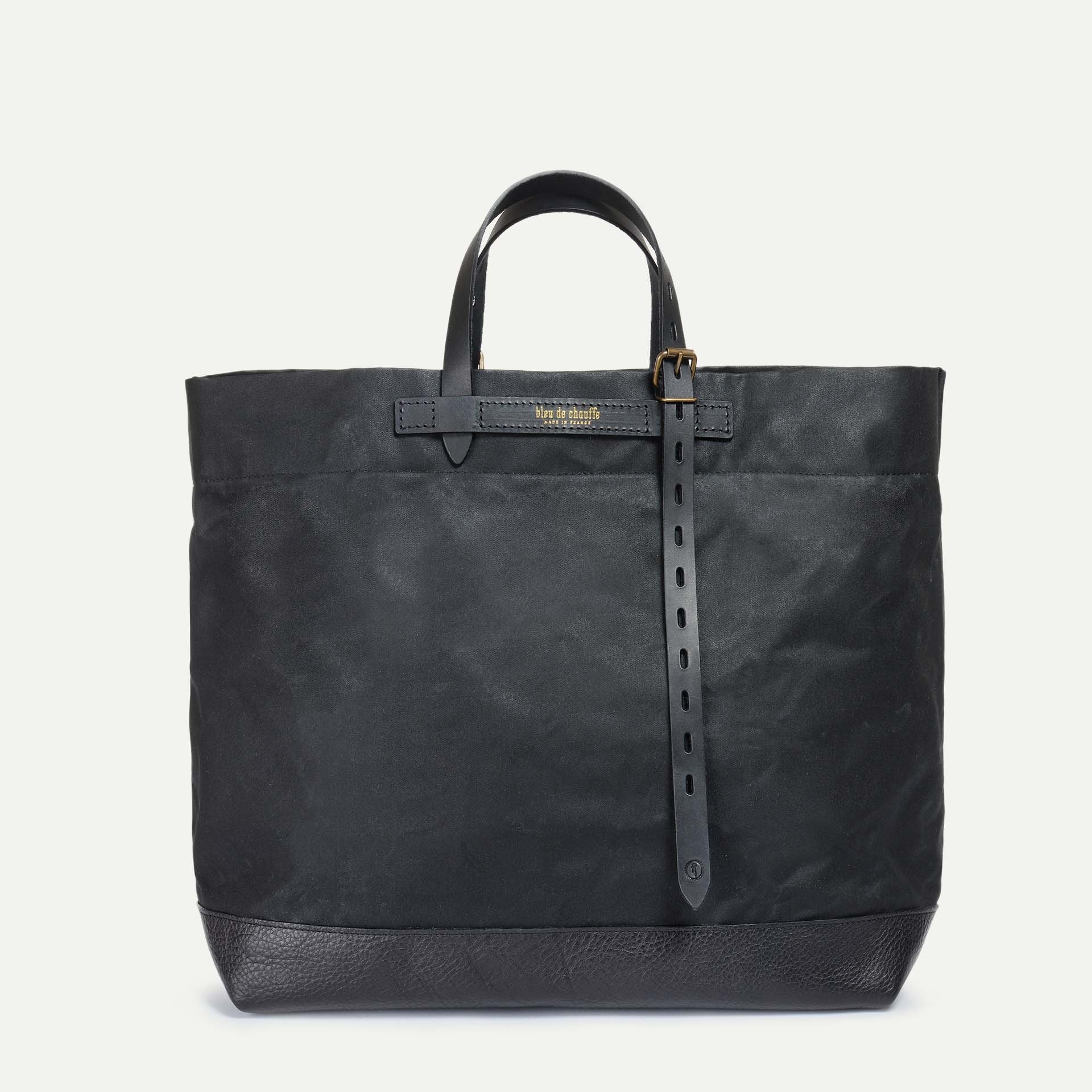 Zinnia Tote bag - Black waxe