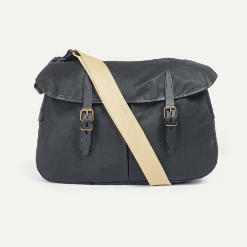 Fisherman's Musette M - Black waxed