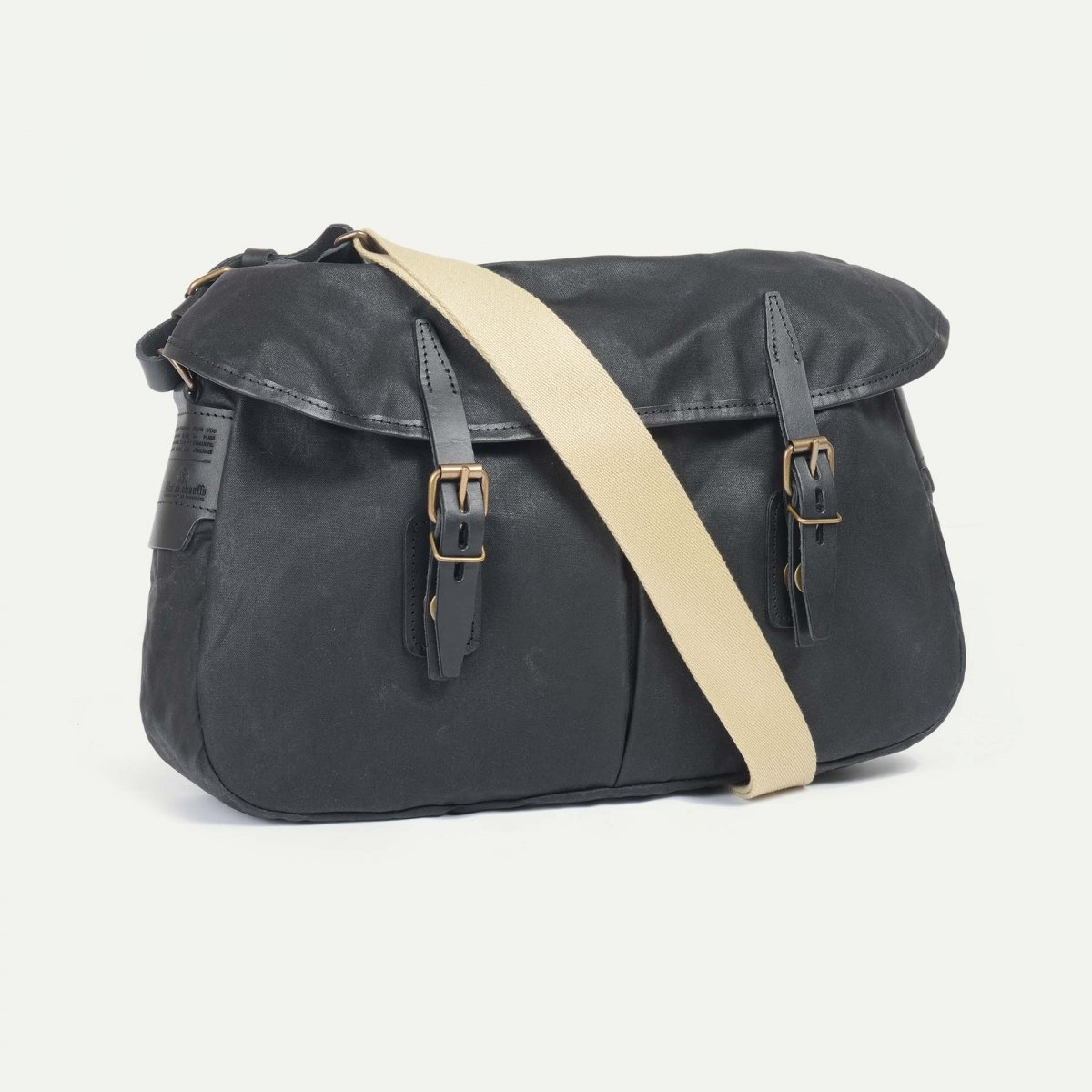 Fisherman's Musette M - Black waxed (image n°1)