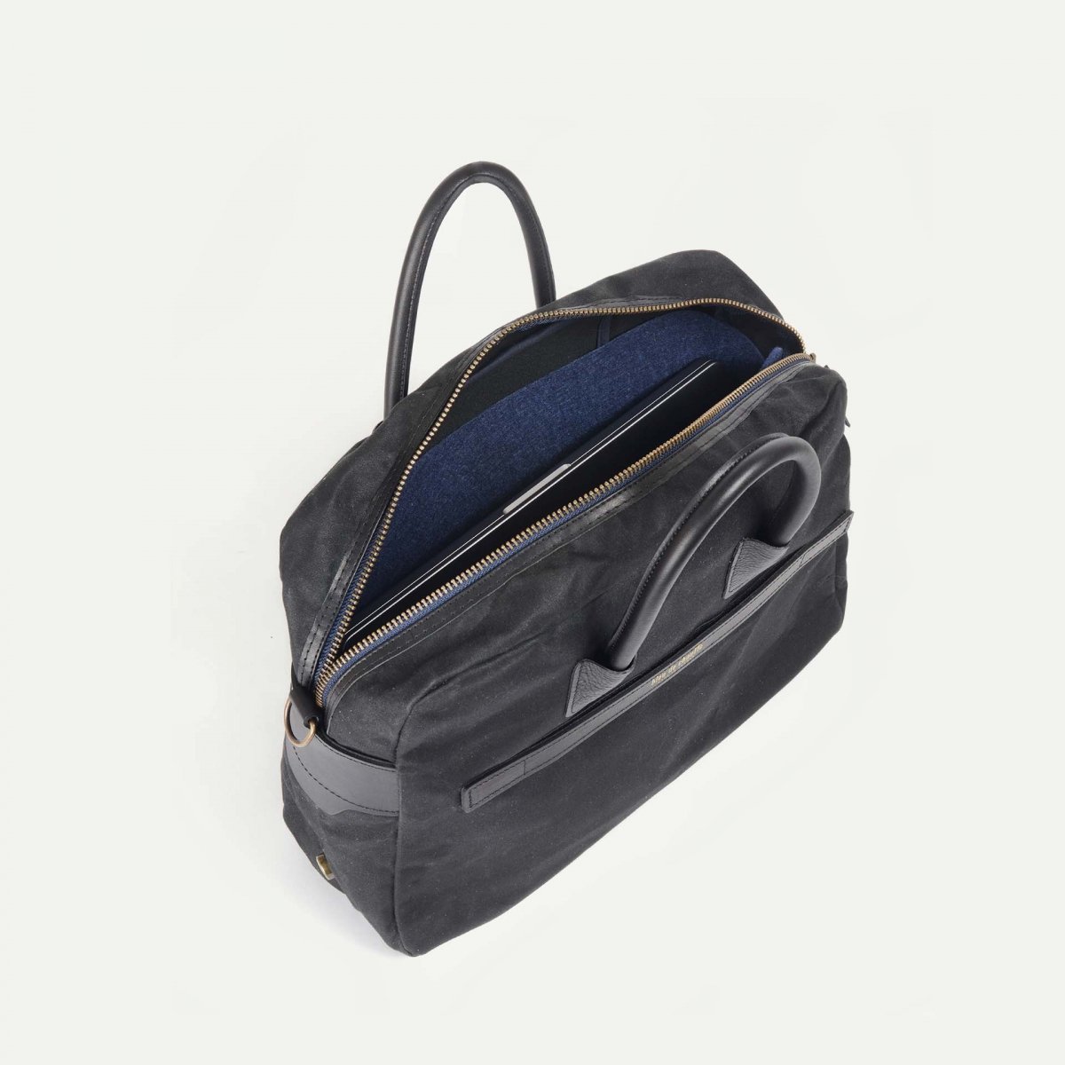 Report Business bag - Black waxed Report Business bag - Black waxed