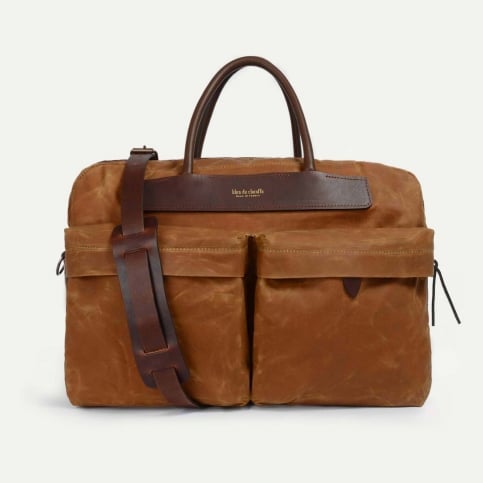 Hélios business bag - Cumin waxed