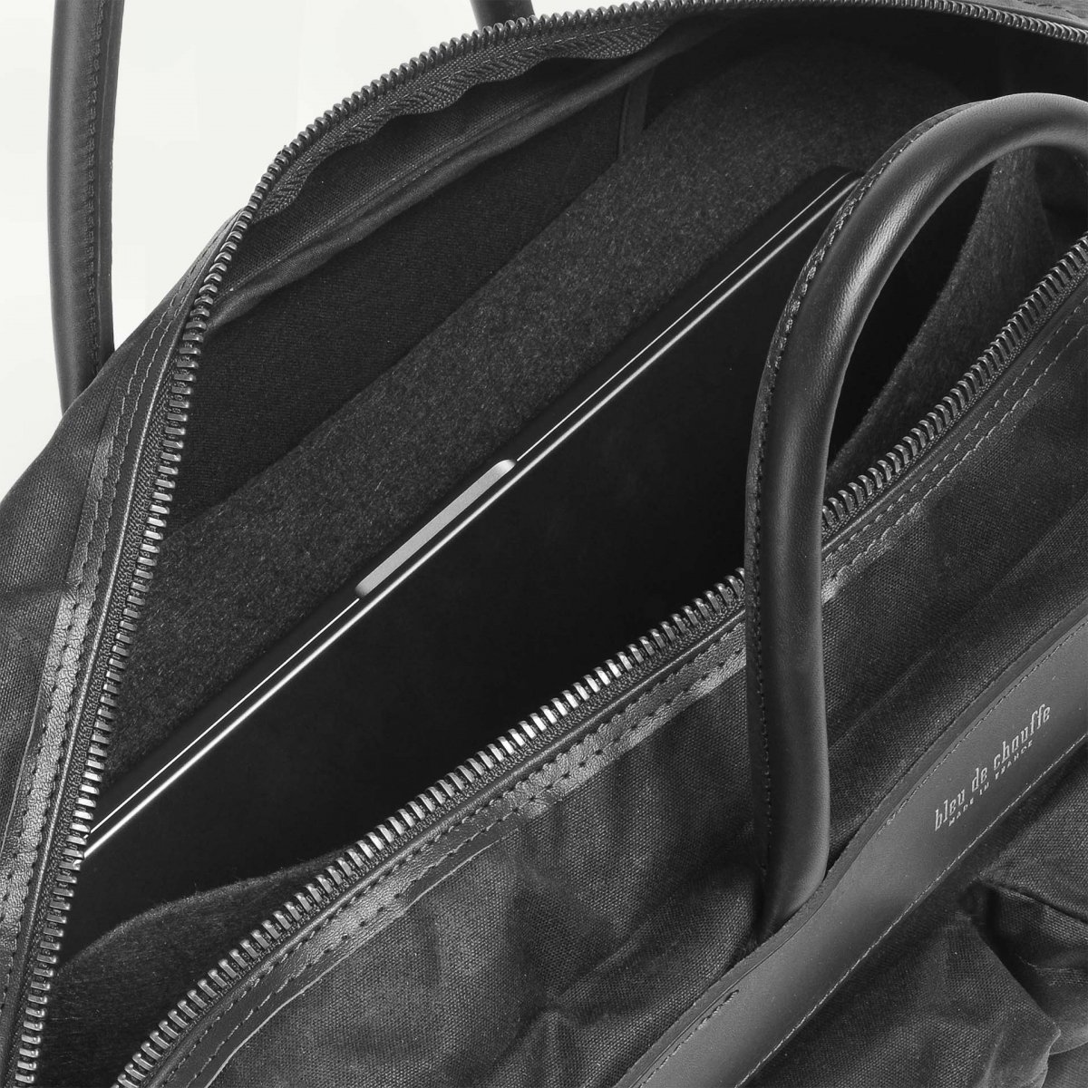 Hélios business bag - Black waxed (image n°8)