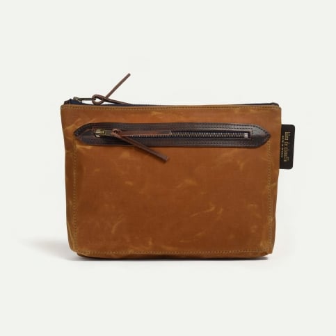 Trousse de toilette Zèbre - Cumin waxé