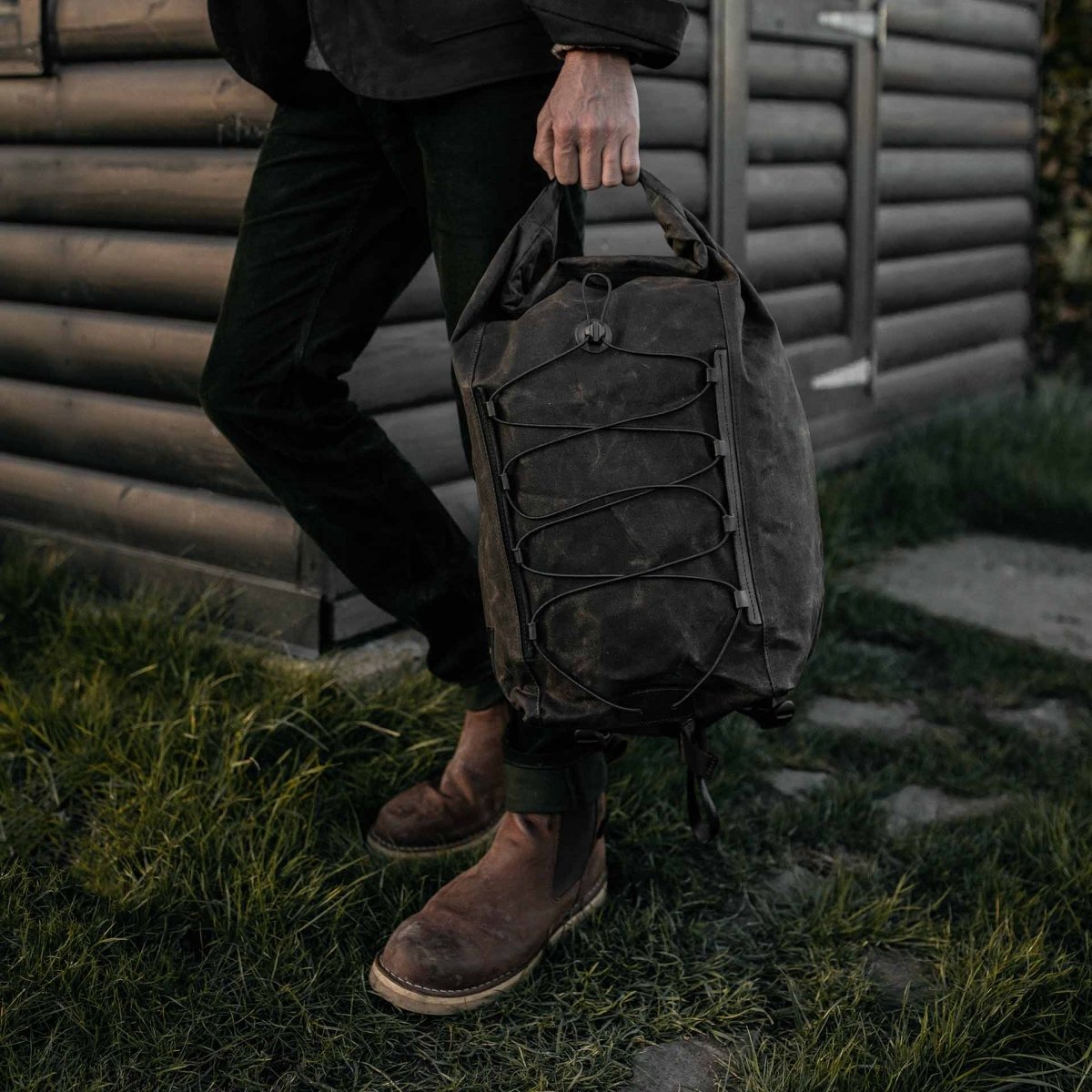 Météore backpack - Black waxed (image n°6)