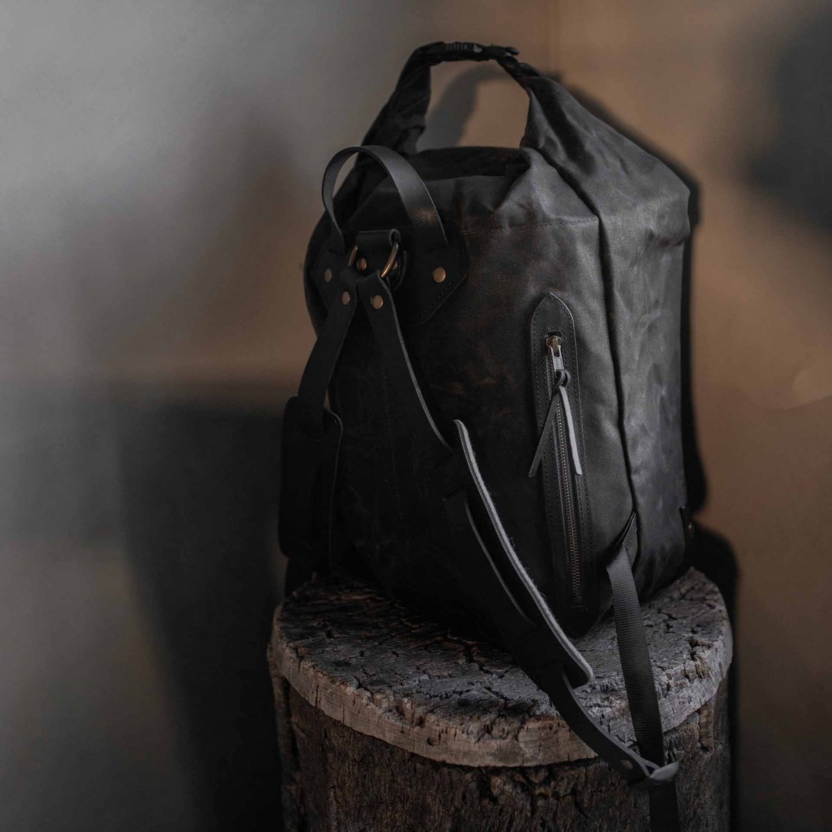 Météore backpack - Black waxed (image n°5)