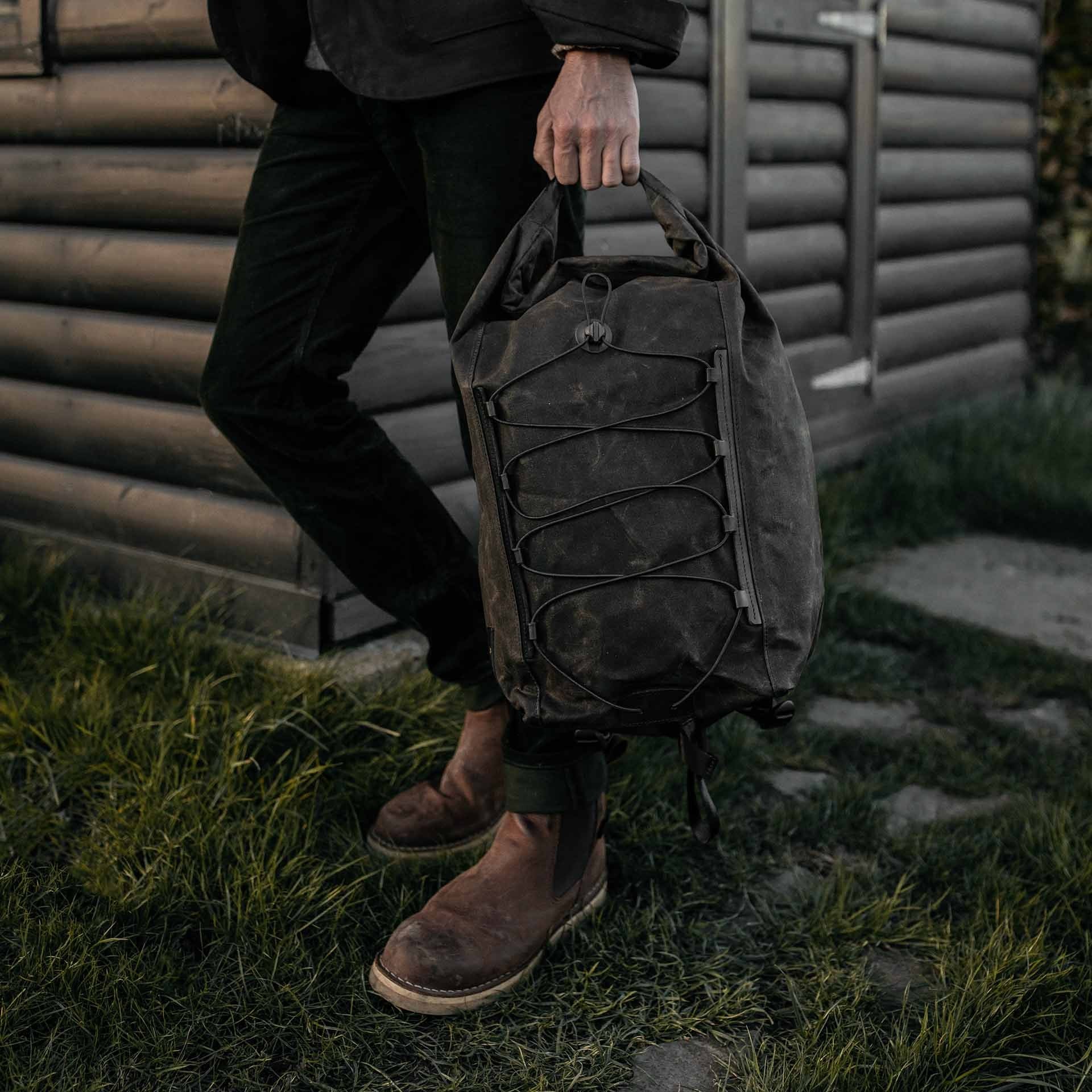 Météore backpack - Khaki waxed (image n°6)