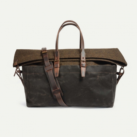 Cabine Travel bag -  Khaki waxed / tweed