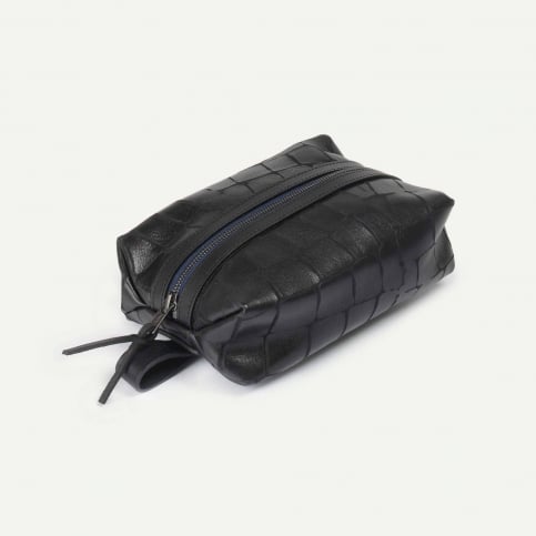 ZAZOU toiletry case - Croco Black