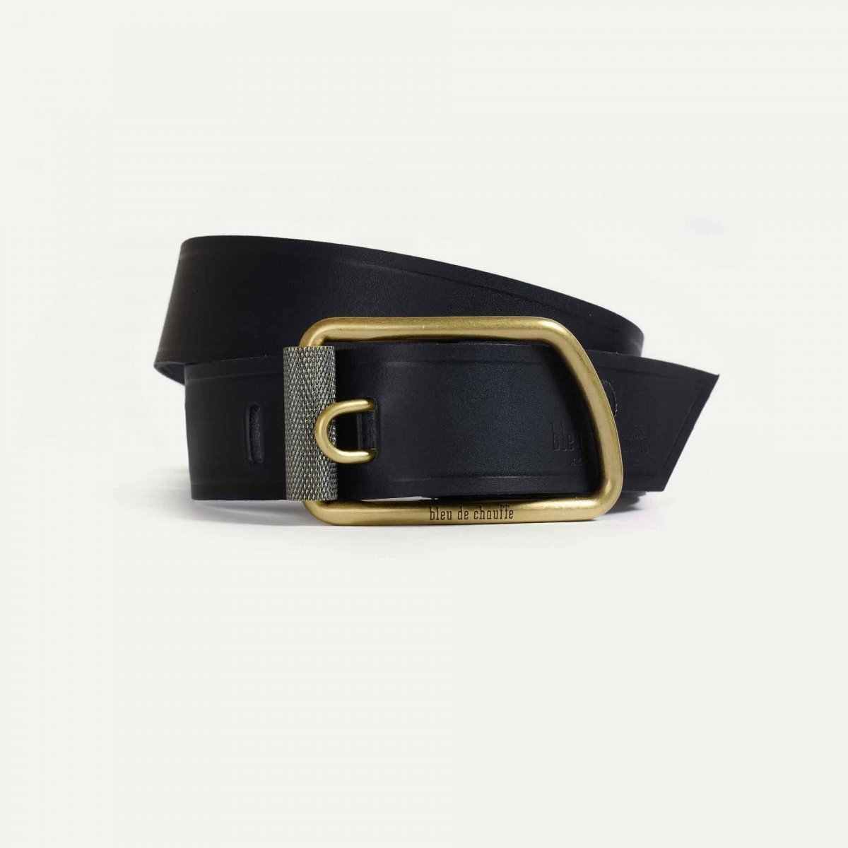 Men's Black Leather Belt - Made in France