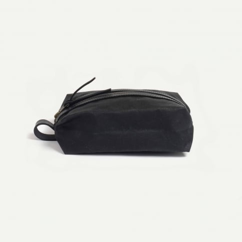 Trousse de toilette ZAZOU - Noir waxé