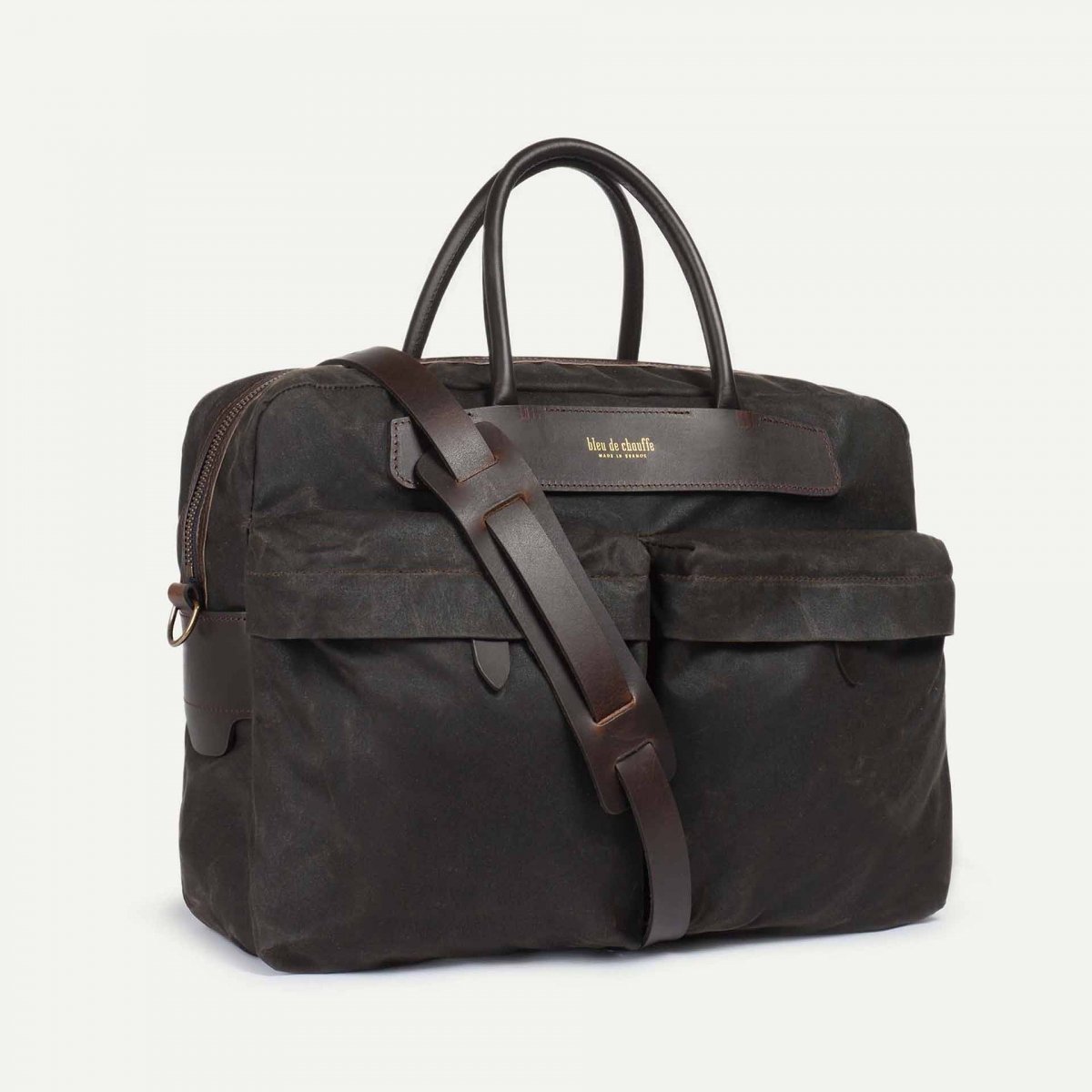 Hélios business bag - Khaki waxed (image n°3)