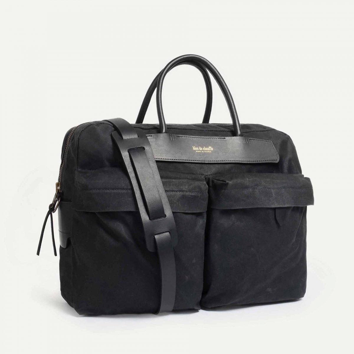 Hélios business bag - Black waxed (image n°2)