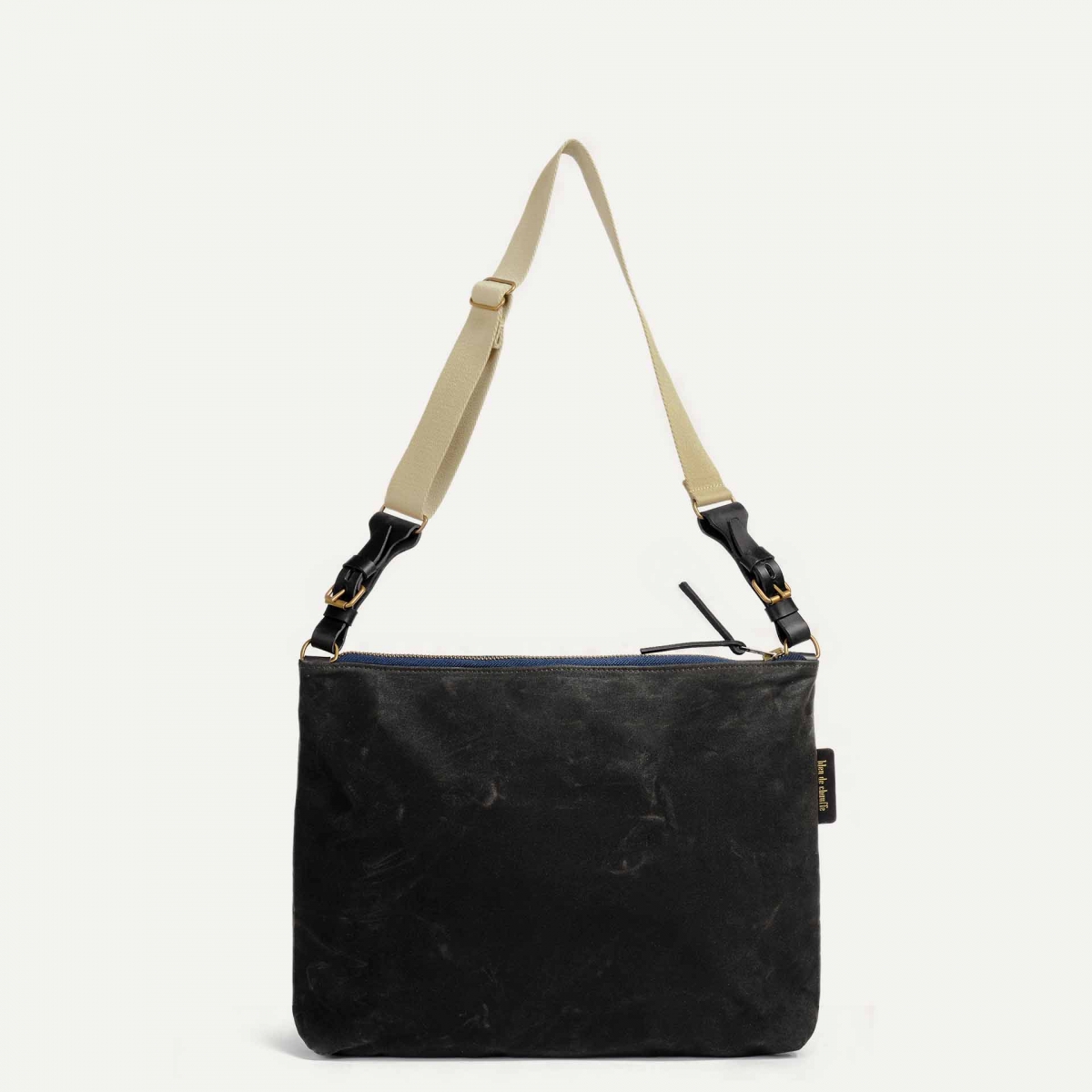 Besace Baskia - Noir Waxé (image n°3)